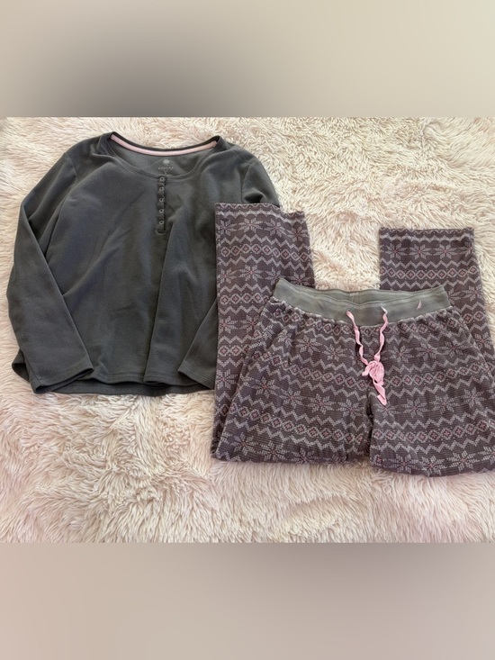Sonoma Other - Sonoma Gray and Pink Fleece Pajama Set